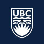 The UBC crest over a dark blue background.